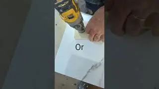 Making a hole in tile 