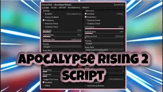 [NEW] Apocalypse Rising 2 Script | Aimbot | Item + Event Esp | Player Esp | AND MORE | PASTEBIN