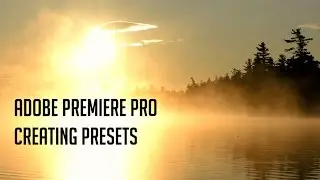 Creating Presets in Adobe Premiere Pro