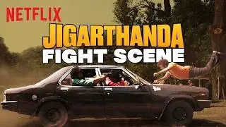 Raghava Lawrence's Car Fight Scene That Will BLOW YOUR MIND! 🤯 | Jigarthanda DoubleX