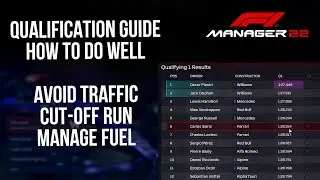 F1 Manager 2022 - Qualifying Guide - Top 3 Tips For Improving Your Time