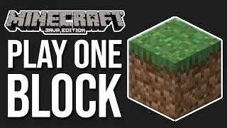 How To Play Minecraft One Block In Java Edition (Minecraft Java 1.21)