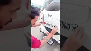 YouTuber's ki car 🚗 Mujalde Photography Logo on new car  #shortvideo #viral