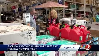 Florida's tax-free shopping for emergency supplies ends Friday