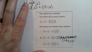 Writing Solutions to 3x3 Systems of Linear Equations from Augmented Matrices