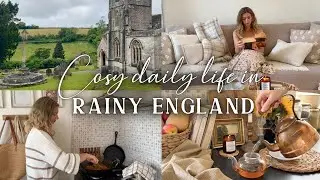 Cosy Rainy Days in Life in the English Countryside, Cosy Cooking, Reading at Home, Slow Living Vlog