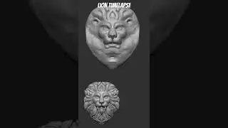 Lion face Sculpt Zbrush 