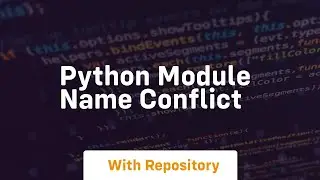 python module name conflict