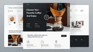 ☕ Create a Responsive Coffee Website Design Using HTML CSS & JavaScript