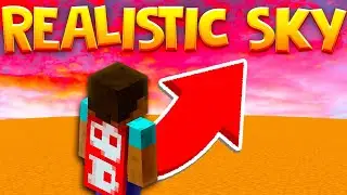 HOW TO GET A REALISTIC MINECRAFT SKY! *LUI SKY TEXTURE PACK* 1.20+ | Minecraft Bedrock