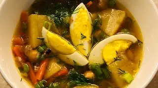 Суп с горохом нут@Deliciousandkosher775