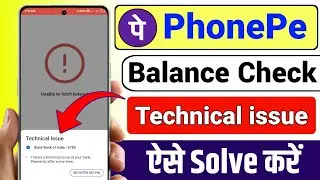 Phonepe balance check technical issue problem 2024, phonepe technical issue problem solve 2024