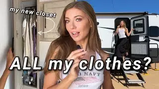 Living in a TRAILER | Downsizing My Closet