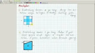 Ko'pburchakning yuzi. Geometriya 8-sinf. 32-dars