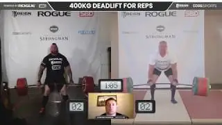 Jerry Pritchett, Rauno Heinla - 400 kg deadlift for reps / WUS RECORD BREAKER