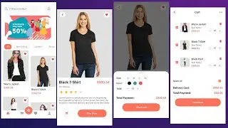 E-Commerce Shopping App in Flutter -  Shopping App UI Design Flutter