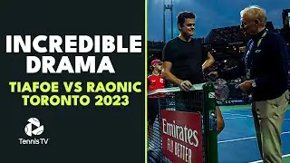 ASTONISHING Drama In Tiafoe vs Raonic Over Unusual Rule | Toronto 2023