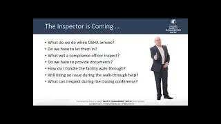 Free webinar: OSHA INSPECTION! How to Handle it — and Prevent it