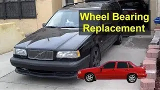 Front wheel bearing hub replacement, Volvo 850, S70, V70 - VOTD
