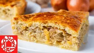 Луковый Пирог: Вкусно до слез! Улетает со стола за считанные минуты