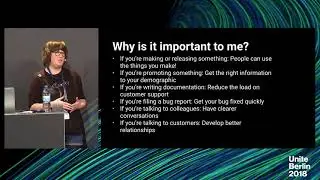 Unite Berlin 2018 - Technical Communication for Unity Developers