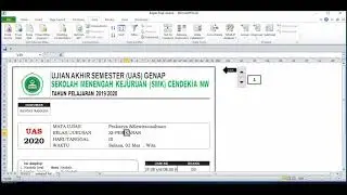 Cara membuat kaper soal dengan satu kali kelik menggunakan excel Secara Otomatis