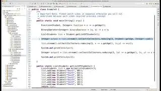 Reducing Method of Stream API Video 54
