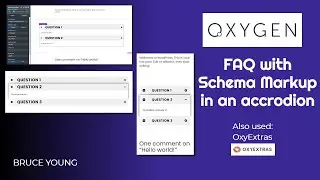 FAQ with Schema markup using ACF, Oxygen Builder and OxyExtras