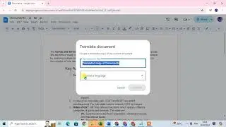 How To Translate Language In Google Docs