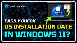 How to check OS Installation Date in Windows 1110