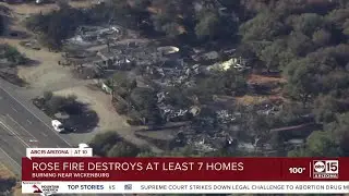 Rose Fire near Wickenburg destroys 15 structures, 7 of which are homes, officials say