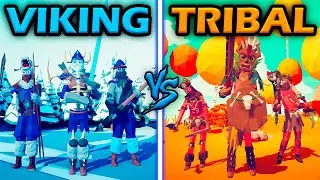 COLDEST VIKINGS vs TRIBAL TEAM - Totally Accurate Battle Simulator | TABS