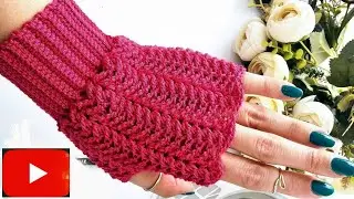 Los mitones más lindos tejidos a crochet, la sensación otoño-invierno