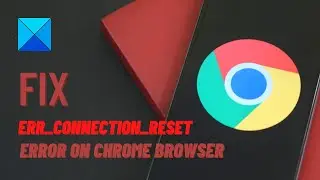 Fix ERR CONNECTION RESET error on Chrome browser