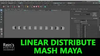 Linear, Distribute, Mash Network in  Maya. Mograph Tools in Maya