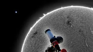 I recorded a Storm on the Sun with my Telescope (Lunt 50mm)