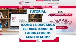 DIRECTORIO LABORATORIOS ACREDITADOS INACAL - MONITOREO AGUA POTABLE