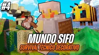 Mundo Sifo: Generador de Cobblestone Industrial, Granja de Slime y Granja de Abejas | Ep. 4