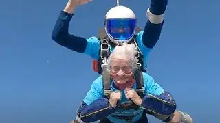 102-year-old woman becomes Britain's oldest skydiver