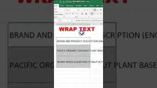 How to wrap text in excel