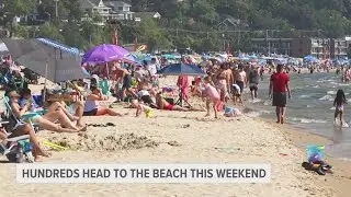 Hundreds head to the beach this weekend