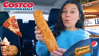 I tried COSTCO'S ENTIRE FOOD COURT MENU for the FIRST TIME!
