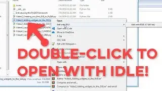 Double-click  .py File to Open With Python IDLE