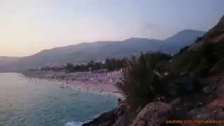 Alanya: Kleopatra Beach from the hill, Sunset View, Summer 2015