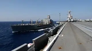 Replenishment At Sea: USS Gerald R. Ford (CVN 78)