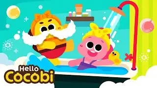 🧼 Bath Time is Fun | Habit Songs | Wash Away Viruses Germs | Kids Songs | Dinosaurs | Hello Cocobi