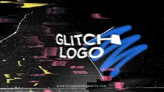 Glitch Distortion Logo Intro Premiere Pro Templates