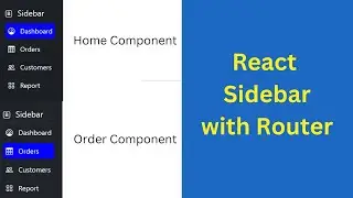 React Sidebar with React-Router | Side Menu with Routes in React