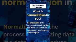 SQL Normalization | SQL Interview Questions | #sql #databasetips #sqlinterviewquestions  #mssql