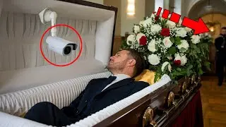 During an experiment, scientists installed a camera in a coffin. When they turned it on, they were d